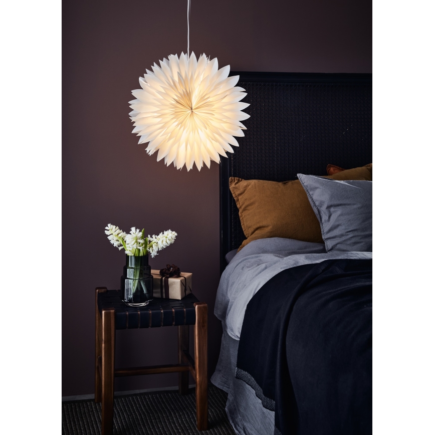 Markslöjd 705843 - Karácsonyi dekoráció SOLINA 1xE14/25W/230V átm. 45 cm fehér