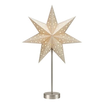 Markslöjd 706053 - LED karácsonyi dekoráció MATHILDA LED/0,2W/3xAA 68 cm bézs/matt króm