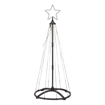 Markslöjd 706328 - LED kültéri karácsonyi dekoráció ABETO 90xLED/2,7W/230V 1,2m IP44 fekete