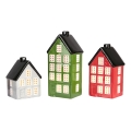 Markslöjd 706348 - 3 darabos szett: fényerőszabályozható, tölthető karácsonyi dekoráció PORTREE LED/0,1W/3,7V 150 mAh + távirányító