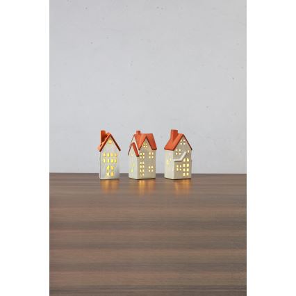 Markslöjd 706351 - SZETT 3x LED Fényerőszabályozható újratölthető karácsonyi dekoráció MOLTON LED/0,1W/3,7V 150 mAh + távirányító