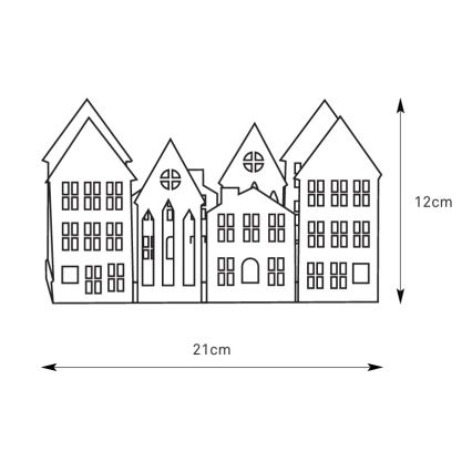 Markslöjd 706364 - LED karácsonyi gyertyatartó YORK 3xLED/0,1W/1xCR2032 fekete