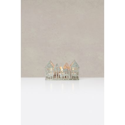 Markslöjd 706365 - LED karácsonyi gyertyatartó YORK 3xLED/0,1W/1xCR2032 szürke