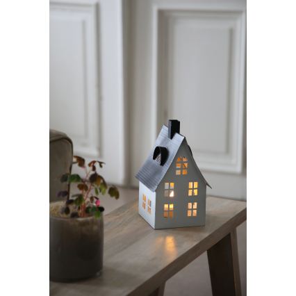 Markslöjd 706366 - LED karácsonyi dekoráció LUTON LED/0,1W/1xCR2032 fehér/fekete