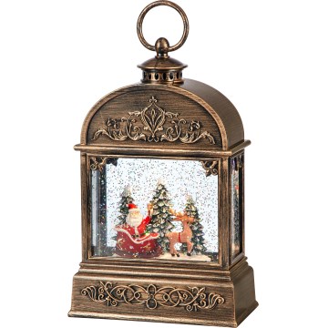 Markslöjd 706408 - LED karácsonyi dekoráció JINGLE LED/0,5W/3xAA bronz/patina