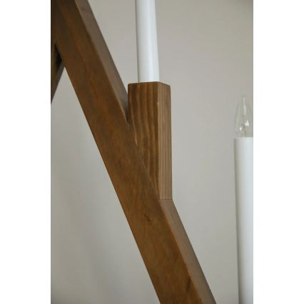 Markslöjd 706471 - Karácsonyi gyertyatartó BJURFORS 5xE10/3W/230V fenyő/barna