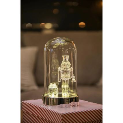 Markslöjd 706526 - LED karácsonyi dísz ISLA LED/0,12W/3xAA fényes króm/diótörő