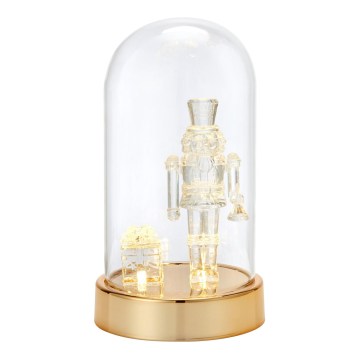Markslöjd 706527 - LED karácsonyi dekoráció ISLA LED/0,12W/3xAA sárgaréz/diótörő