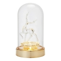 Markslöjd 706529 - LED karácsonyi dekoráció ISLA LED/0,06W/3xAA sárgaréz/rénszarvas