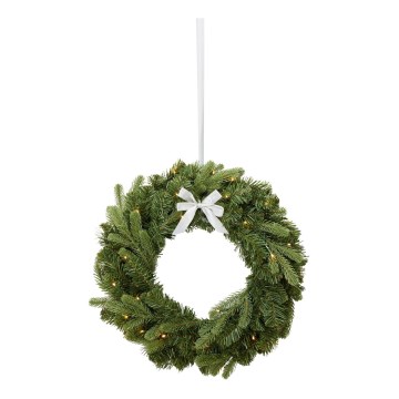Markslöjd 706541 - LED Kültéri karácsonyi koszorú VINTRA LED/3W/3xAA átm. 60 cm IP44 meleg fehér