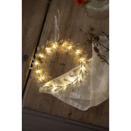 Markslöjd 706557 - LED Karácsonyi dísz ARIA LED/3,12W/2xAA ezüst