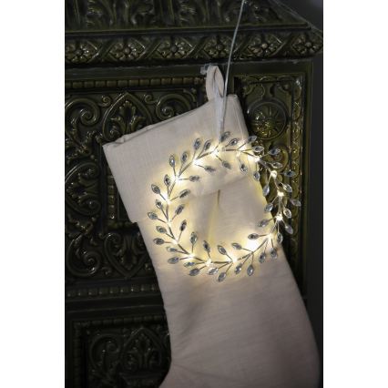 Markslöjd 706557 - LED Karácsonyi dísz ARIA LED/3,12W/2xAA ezüst
