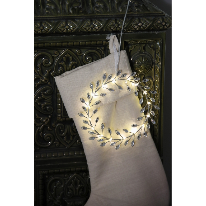 Markslöjd 706557 - LED Karácsonyi dísz ARIA LED/3,12W/2xAA ezüst