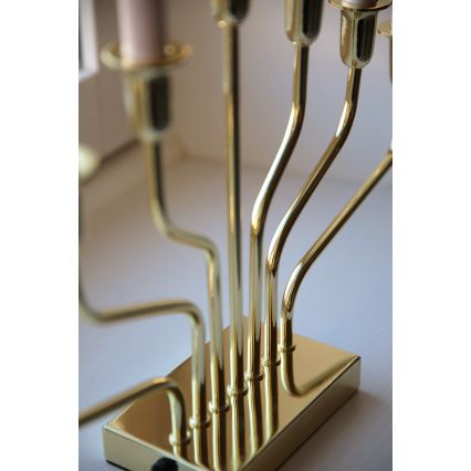 Markslöjd 706561 - Karácsonyi gyertyatartó BROSA 7xE10/3W/230V aranyszínű