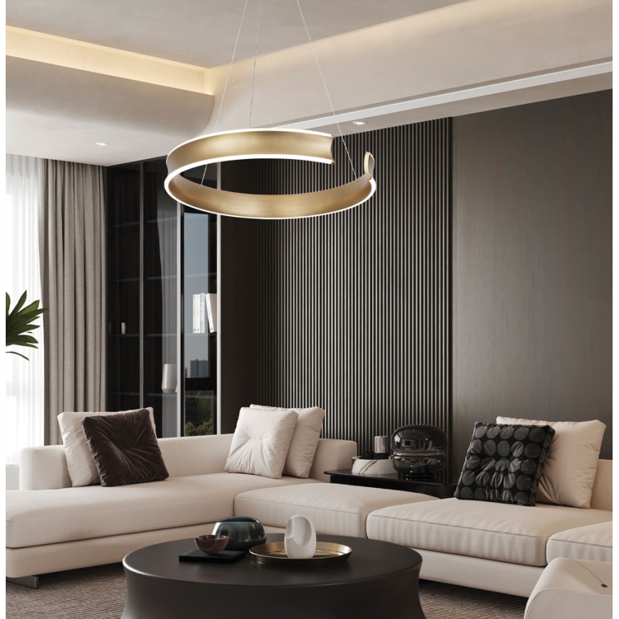 MARLEN LED csillár kábelen LED/36W/230V arany