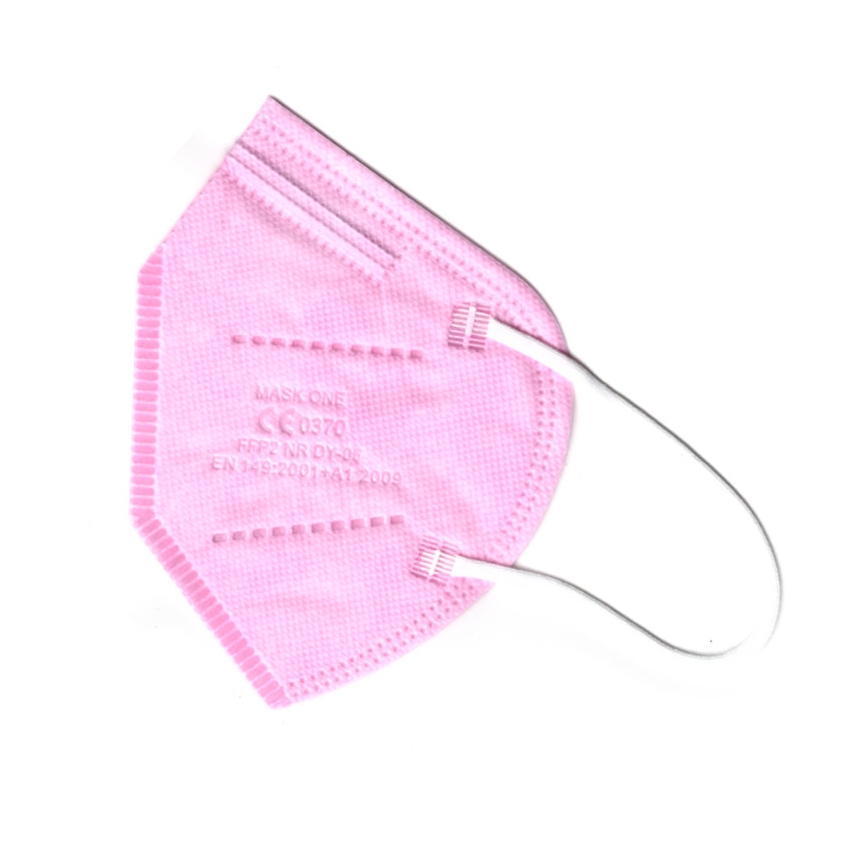 Mask One Gyerek maszk FFP2 NR - CE 0370 rózsaszín 50db