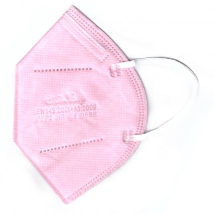 Maszk FFP2 NR CE 0598 rózsaszín 1db