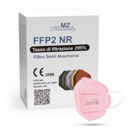Maszk FFP2 NR CE 0598 rózsaszín 1db
