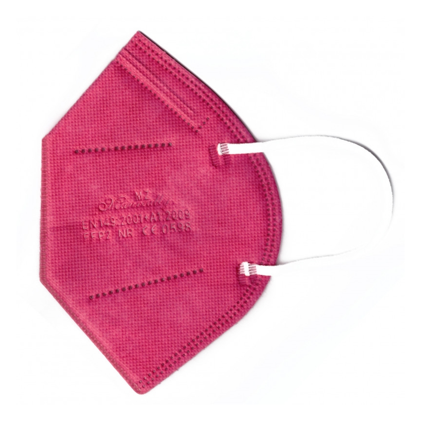 Maszk FFP2 NR CE 0598 sötét rózsaszín 20db
