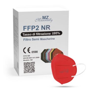 Maszk FFP2 NR CE 2163 piros 1db