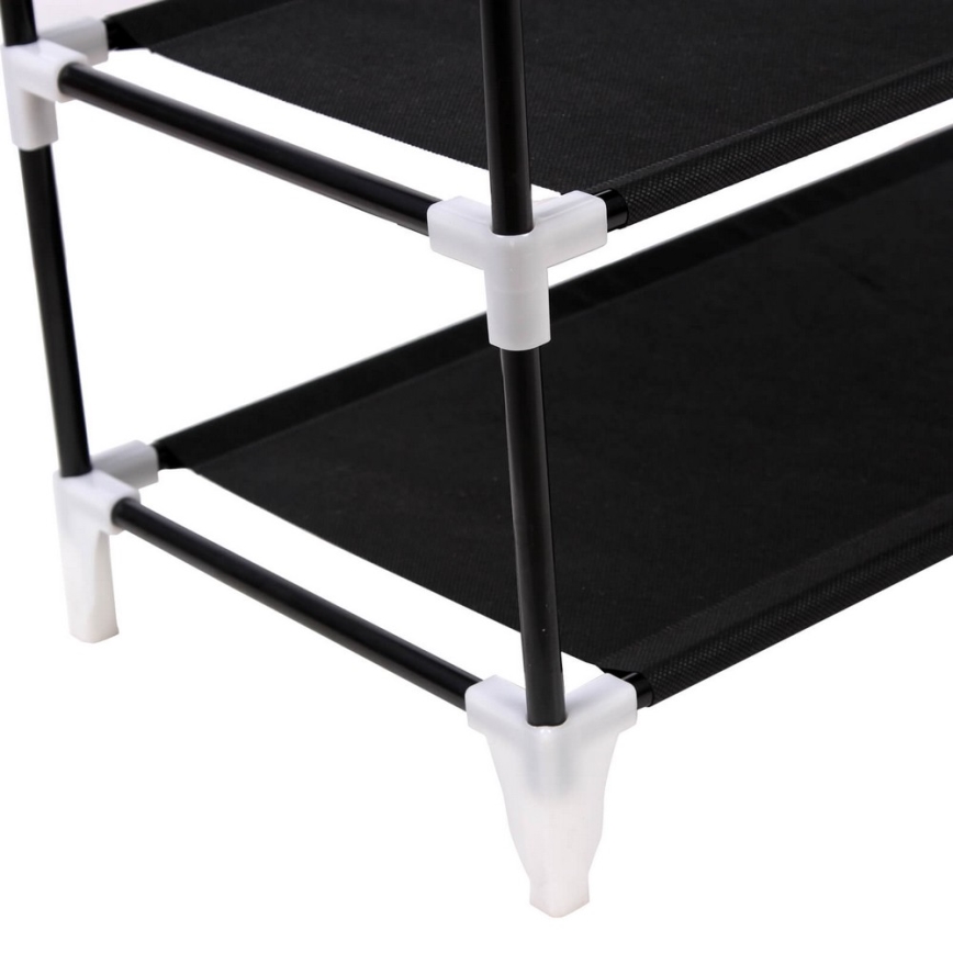 MATIS textil tárolószekrény polcokkal 58x160 cm fekete