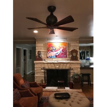 Matthews VEN-IR5-52 - Mennyezeti ventilátor  IRENE 52 matt nikkel/dió