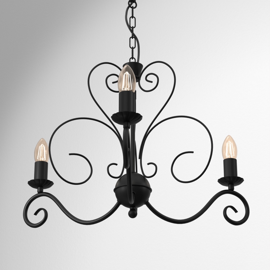 Láncos csillár MAURO 3xE14/60W/230V