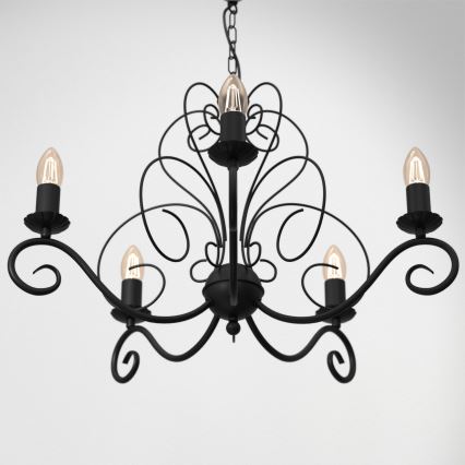 Láncos csillár MAURO 5xE14/60W/230V