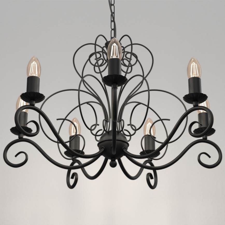 Láncos csillár MAURO 7xE14/60W/230V