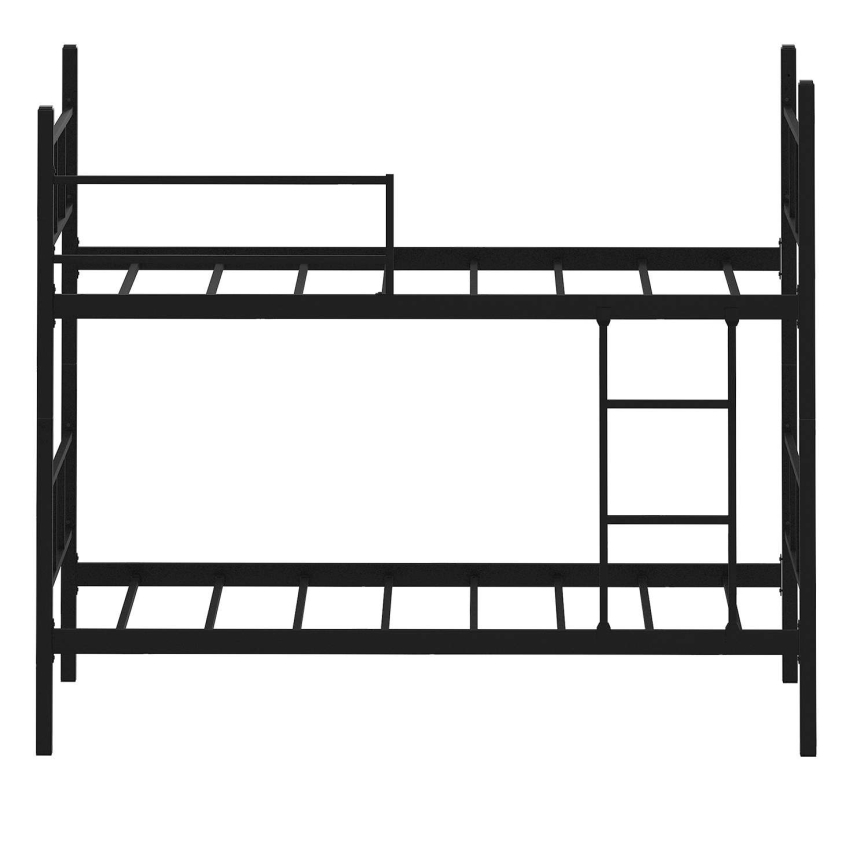 MAVEN fém emeletes ágy 90x200 cm fekete teherbírás: 2×100 kg