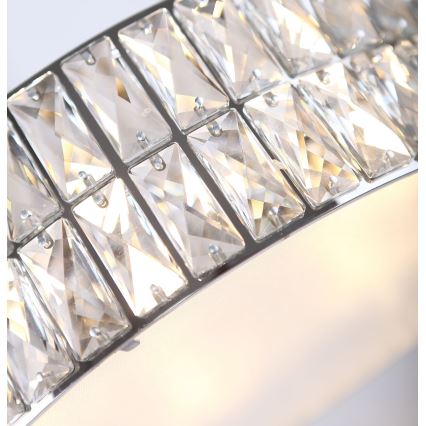 MAXLIGHT C0121 - Mennyezeti lámpa DIAMANTE 5xG9/42W/230V átm. 38 cm fényezett króm