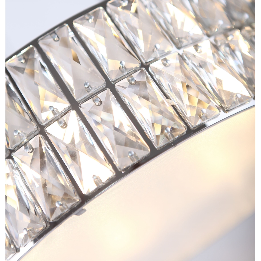 MAXLIGHT C0122 - Mennyezeti lámpa DIAMANTE 6xG9/42W/230V átm. 46 cm fényezett króm