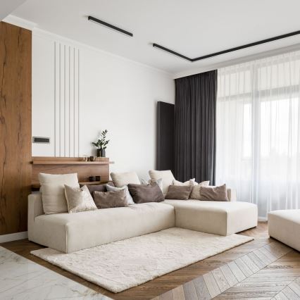 MAXLIGHT C0175D - LED Dimmelhető mennyezeti lámpa LINEAR LED/36W/230V 113,5 cm fekete