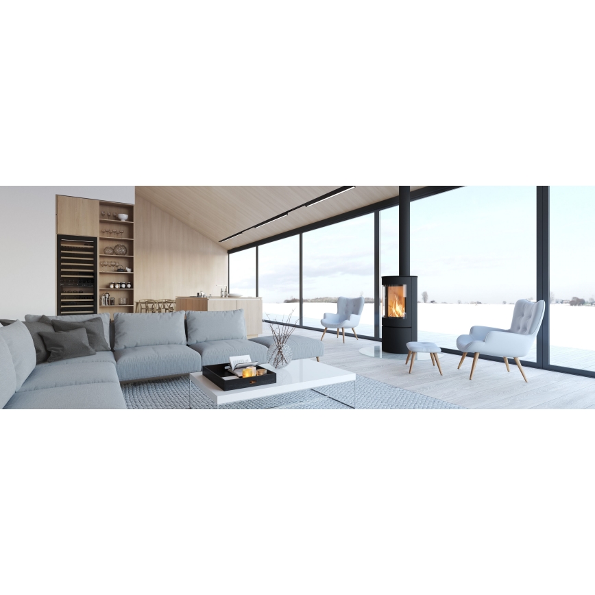 MAXLIGHT C0175D - LED Dimmelhető mennyezeti lámpa LINEAR LED/36W/230V 113,5 cm fekete