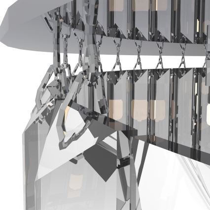 MAXLIGHT C0225 - Mennyezeti lámpa MONACO 16xG9/40W/230V átm. 80 cm fényezett króm