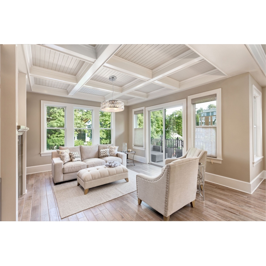 MAXLIGHT P0236 - Csillár zsinóron DIAMANTE 5xG9/42W/230V átm. 38 cm fényezett króm