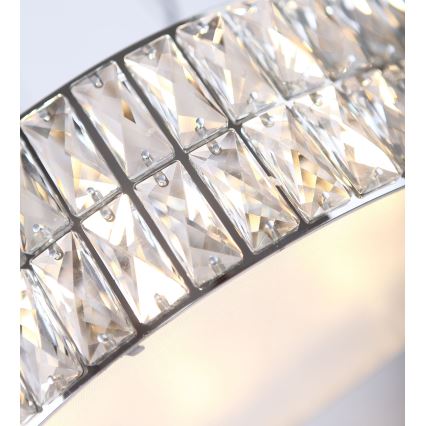 MAXLIGHT P0236 - Csillár zsinóron DIAMANTE 5xG9/42W/230V átm. 38 cm fényezett króm