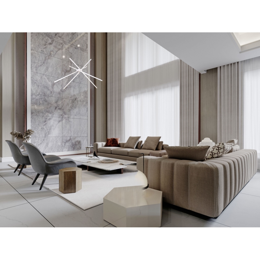 MAXLIGHT P0270 - LED Csillár zsinóron PÓK LED/33W/230V fehér