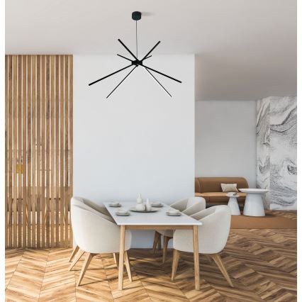 MAXLIGHT P0412 - LED Csillár zsinóron PÓK LED/33W/230V fekete