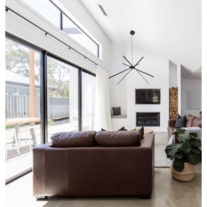 MAXLIGHT P0412 - LED Csillár zsinóron PÓK LED/33W/230V fekete