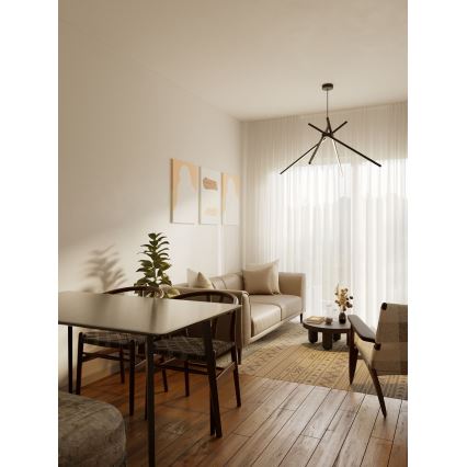 MAXLIGHT P0412 - LED Csillár zsinóron PÓK LED/33W/230V fekete