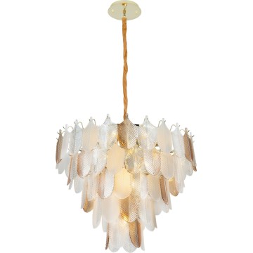 MAXLIGHT P0418 - Csillár láncon ARWENA 15xE14/40W/230V átm. 80 cm arany