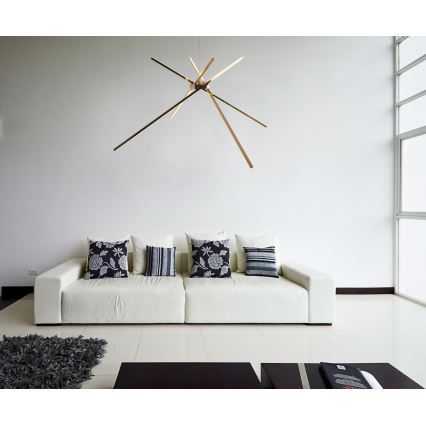 MAXLIGHT P0457 - LED Csillár zsinóron PÓK LED/33W/230V arany