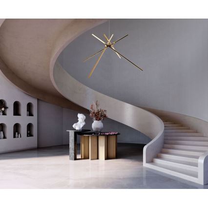 MAXLIGHT P0457 - LED Csillár zsinóron PÓK LED/33W/230V arany