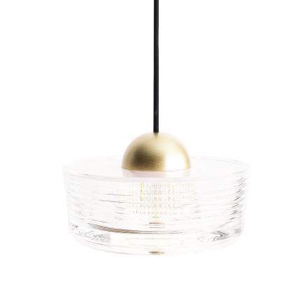 MAXLIGHT P0543 - LED Csillár zsinóron LIPARI LED/22W/230V átm. 35 cm átlátszó