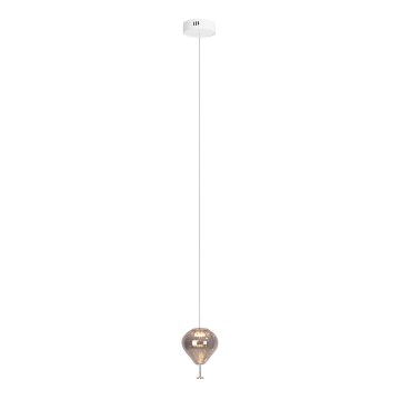 MAXLIGHT P0576 - LED Csillár zsinóron PALLONCINI 2xLED/3W/230V átm. 12 cm füstös