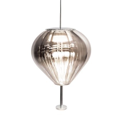 MAXLIGHT P0576 - LED Csillár zsinóron PALLONCINI 2xLED/3W/230V átm. 12 cm füstös
