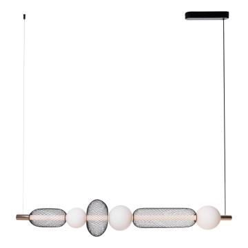 MAXLIGHT P0593 - LED Csillár zsinóron BORA LED/29W/230V fehér/fekete