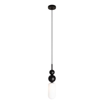 MAXLIGHT P0641 - NOVA zsinóros függeszték 1xG9/12W/230V átm. 12 cm fekete