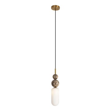 MAXLIGHT P0642 - Kábeles függőlámpa NOVA 1xG9/12W/230V Ø 12 cm arany